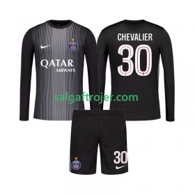 Paris Saint-Germain PSG Lucas Chevalier 30 Fodboldtrøjer Målmand Børn Hjemmebanesæt 2025/26 Langærmet